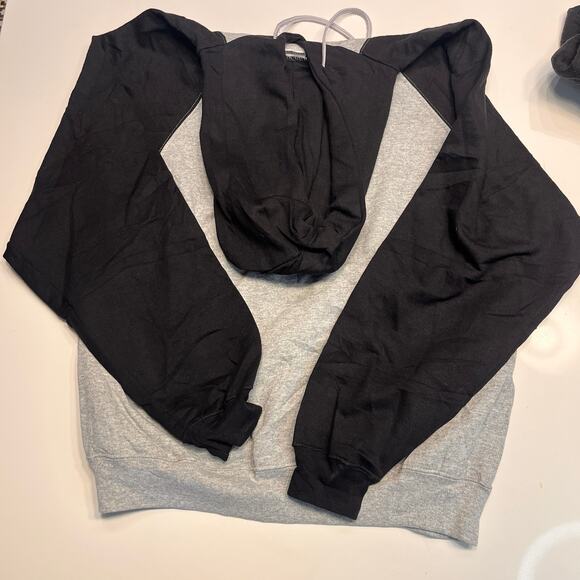 County Football Black & Gray Pullover Sport Hoodie Size Large - Picture 2 of 6